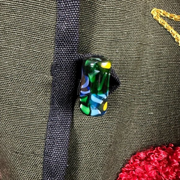 Allure Boutique Floral Embroidered Button Down‎ Blazer, Size M, Olive - Picture 7 of 9